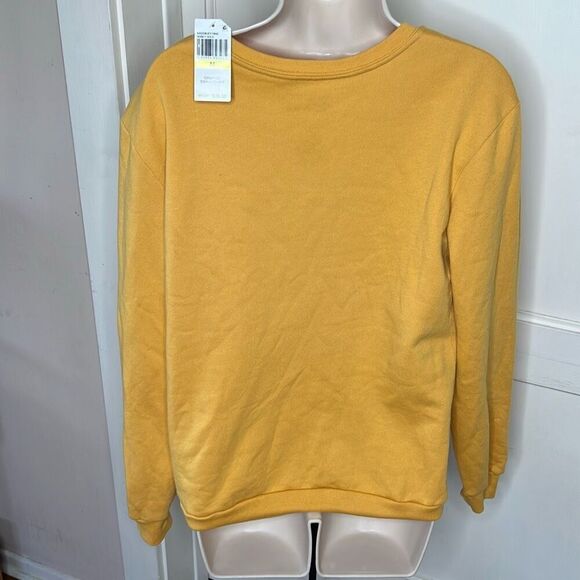 Disney Winnie The Pooh Crewneck Sweatshirt Honey Gold Size Medium Nwt - Picture 4 of 4